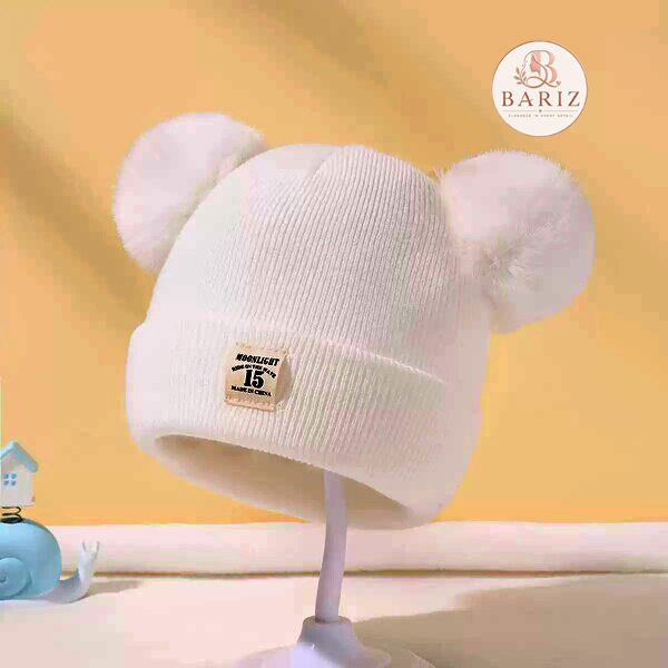 Cute Bear Hat and Scarf Set